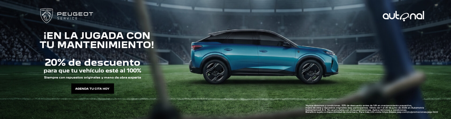 Campaña 20% OFF taller Peugeot
