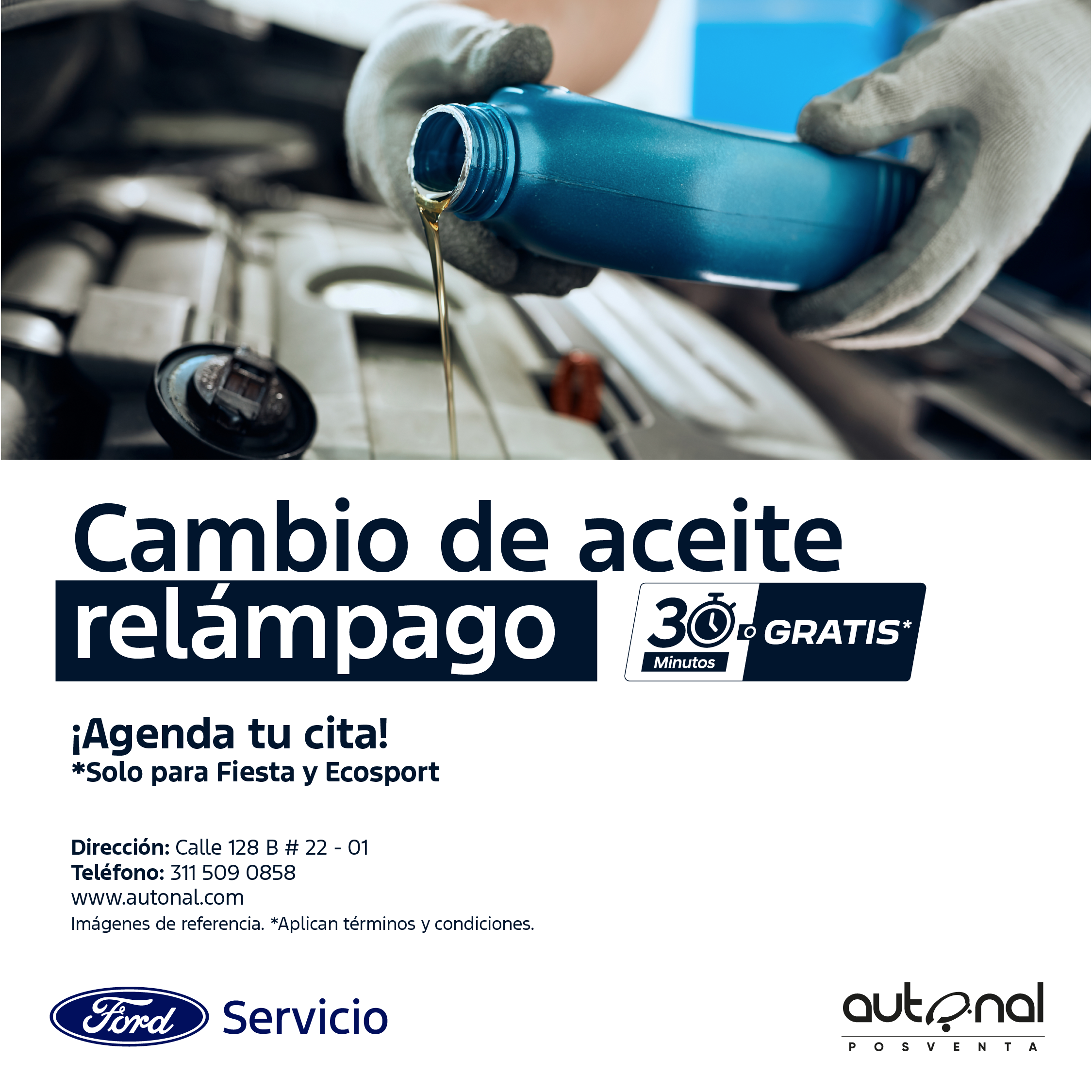 Cambio Aceite Ford Banner