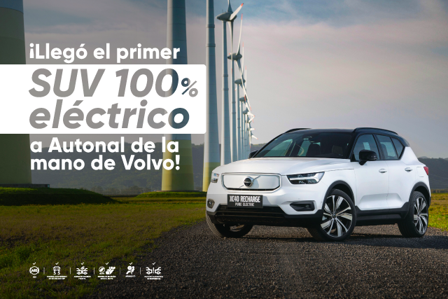 ¡Llegó el primer SUV 100 % eléctrico a Autonal de la mano de Volvo!