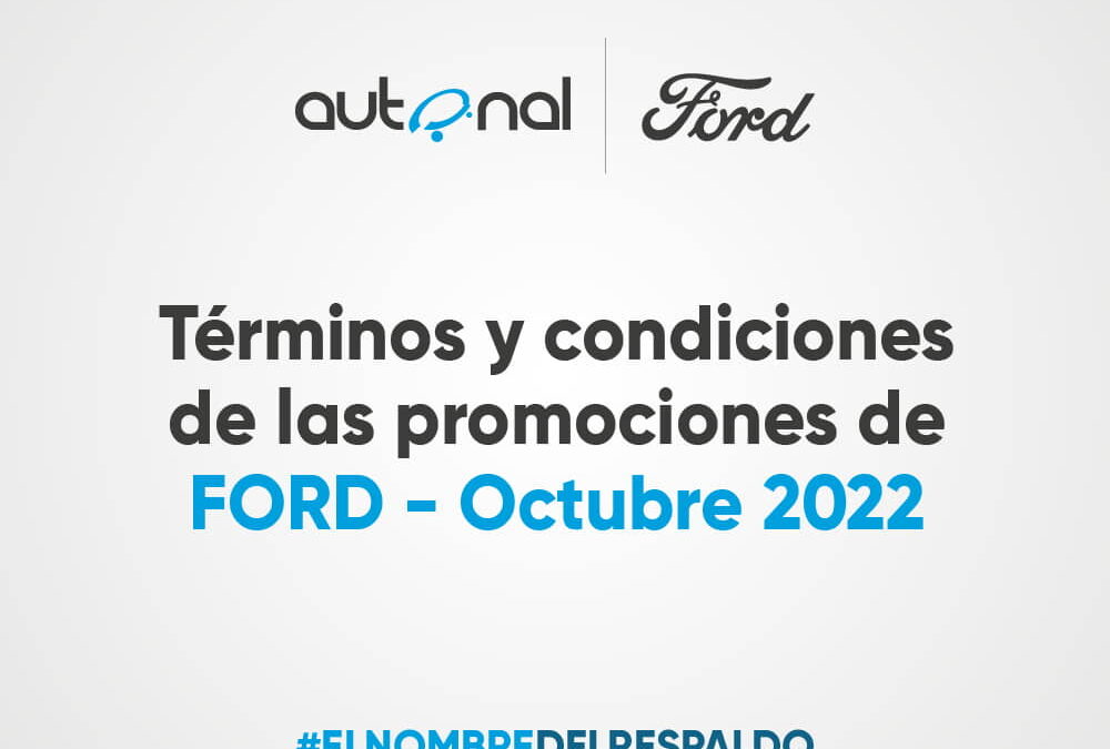 Terminos Condiciones Ford Autonal