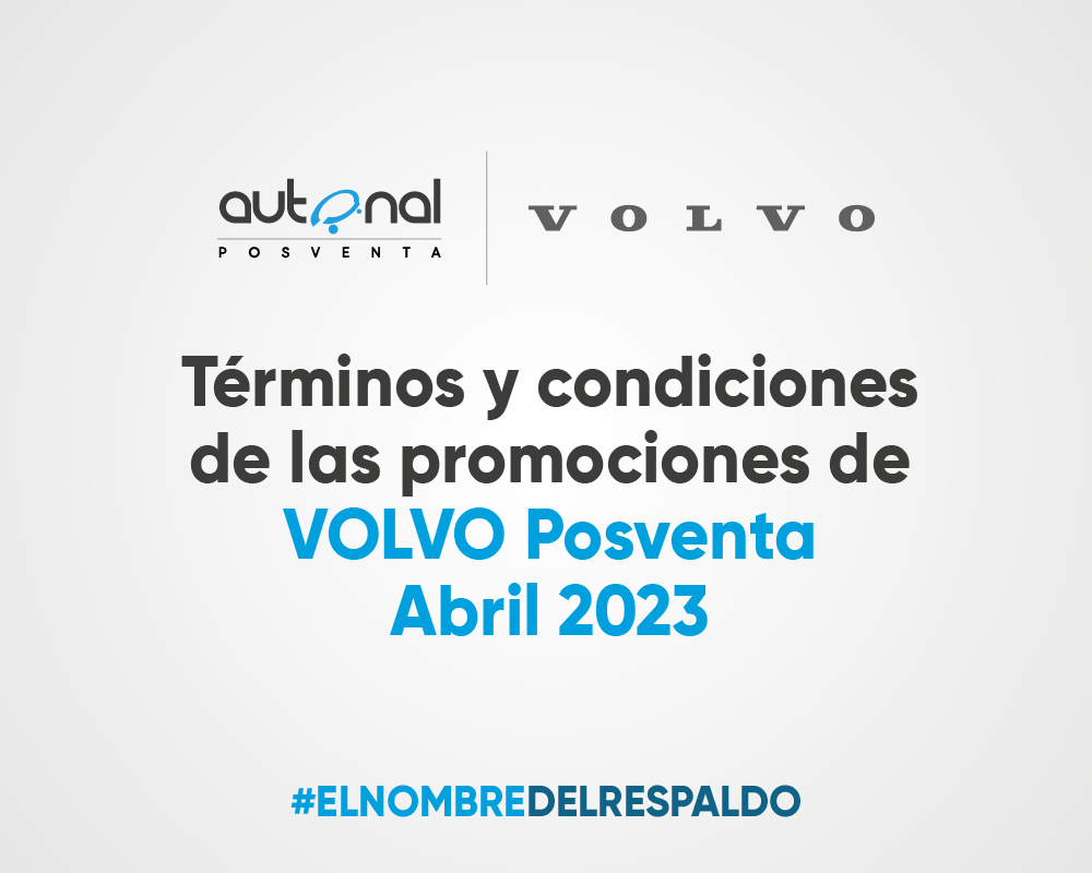 Términos y condiciones de las promociones del taller de Volvo – Abril 2023