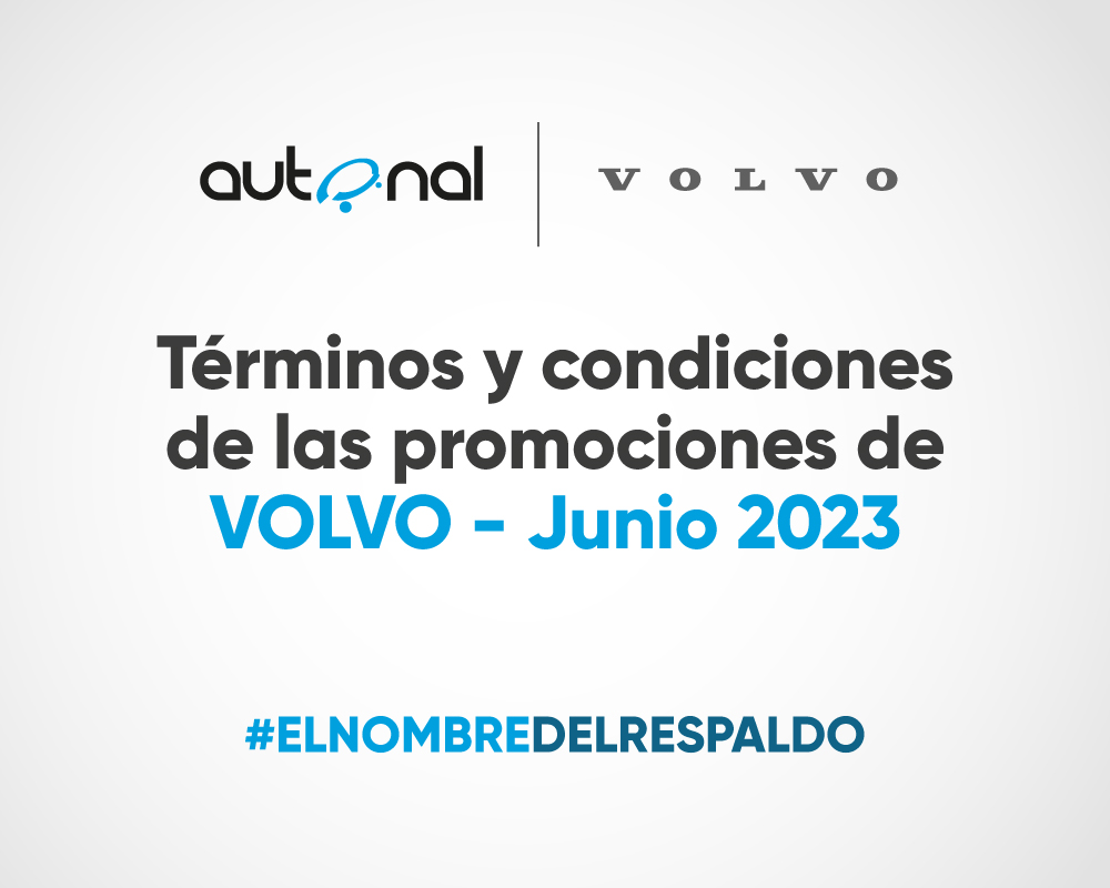 Términos y condiciones de las promociones de Volvo – junio 2023