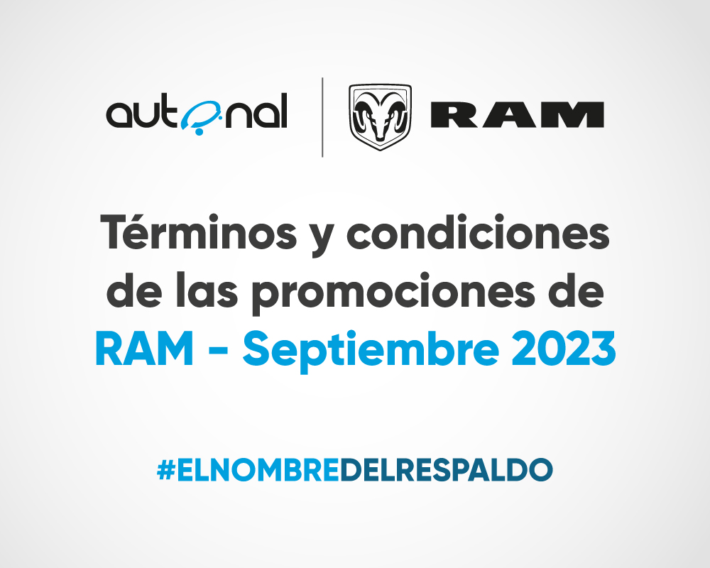 Términos y condiciones de las promociones de RAM - septiembre