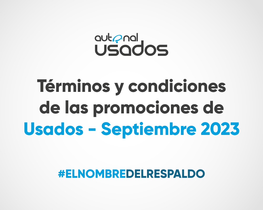 Términos y condiciones de las promociones de Usados Compra - Septiembre 2023