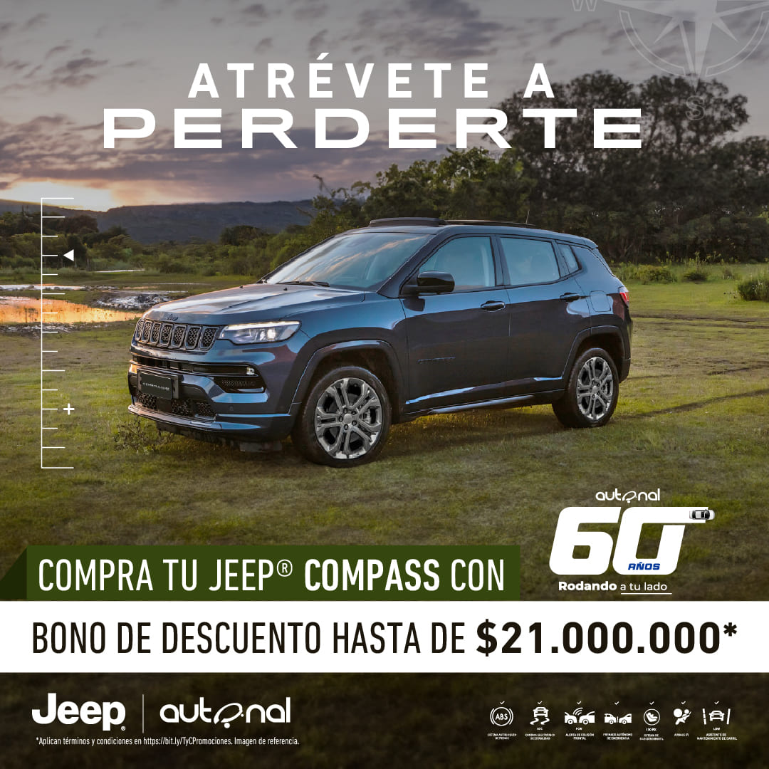 Jeep Compass Agosto 1400x570