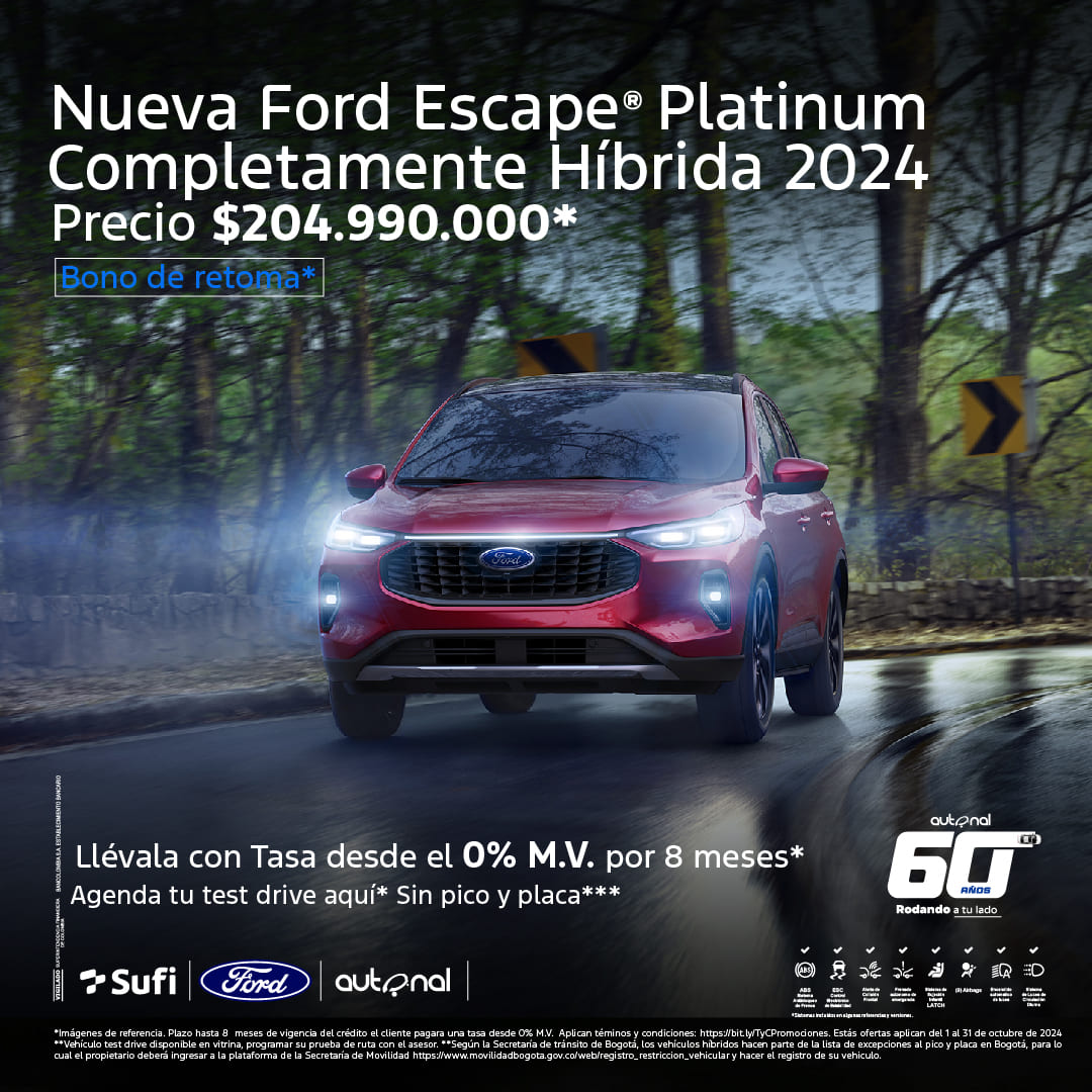 Ford Escape Hibrida Platimun Octubre 1400x570px Active