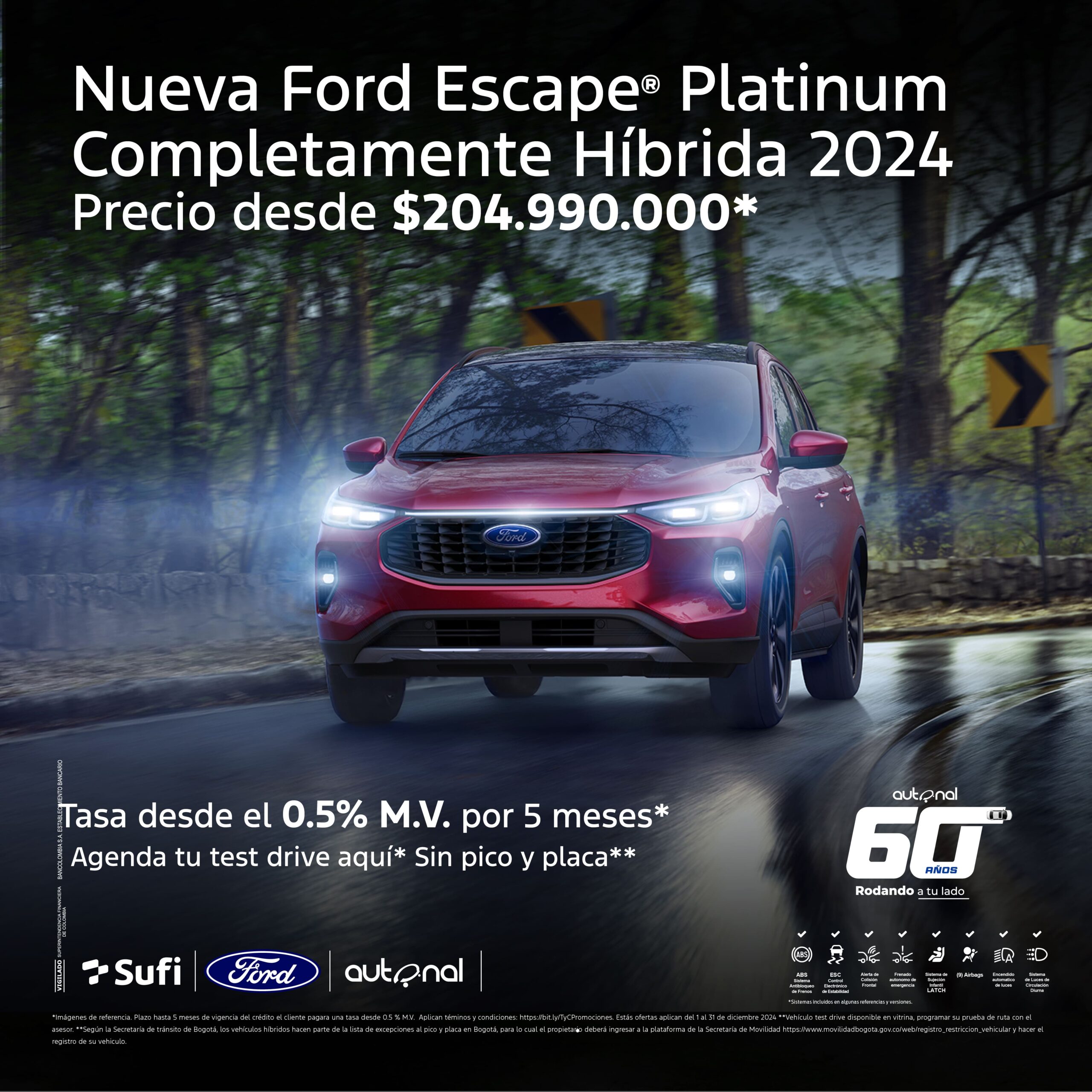 Ford Escape Hibrida Agosto Platinum