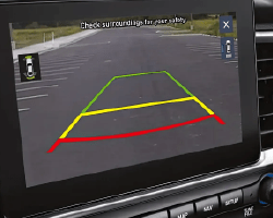 Cámara de reversa con guía dinámica