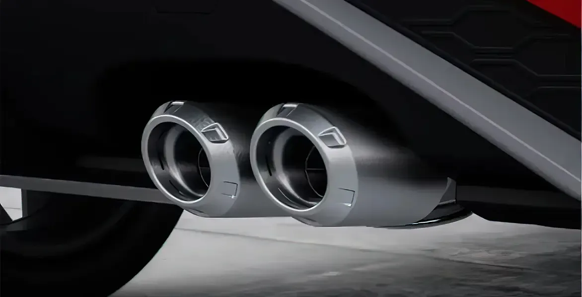 Tubo de escape doble