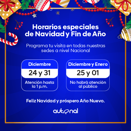 Autonal Piezas Fin De Año Banner Movil