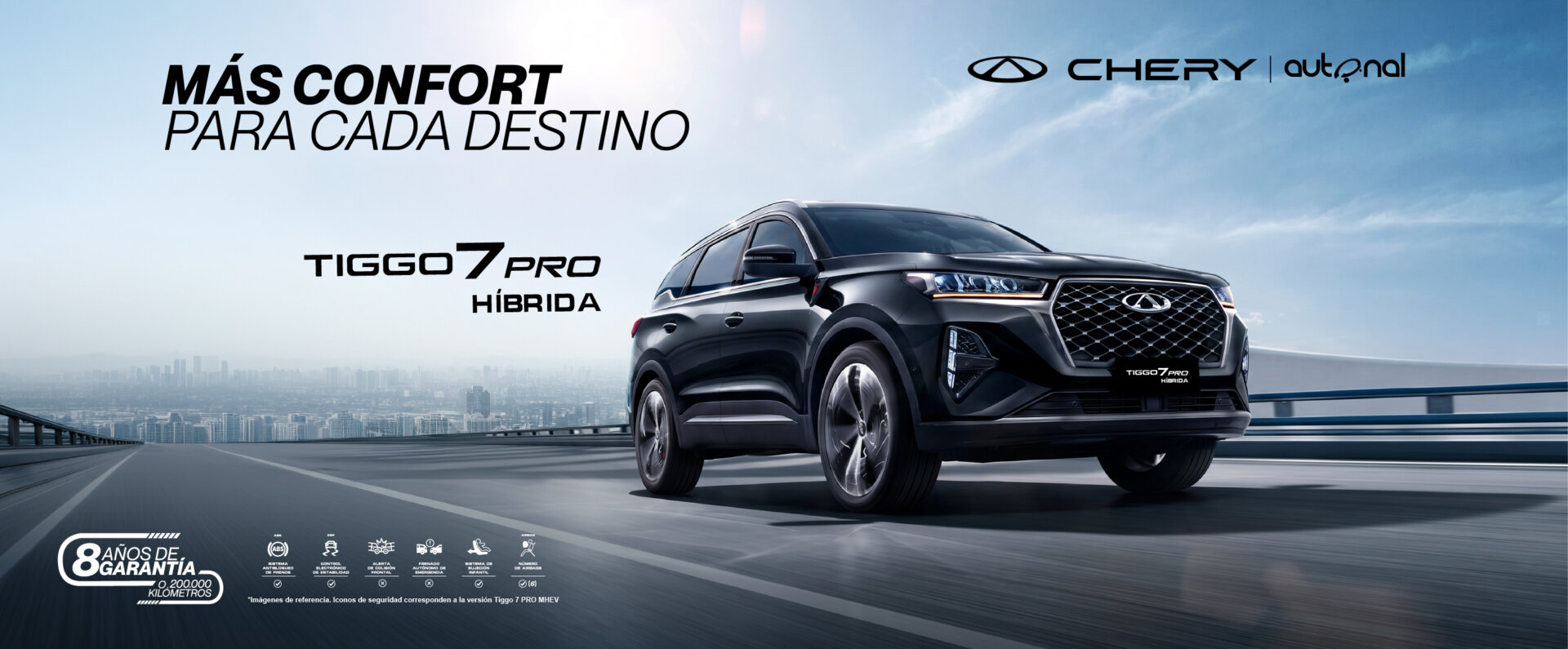 Nuevos Banner Chery Tiggo 7 Pro Híbrida